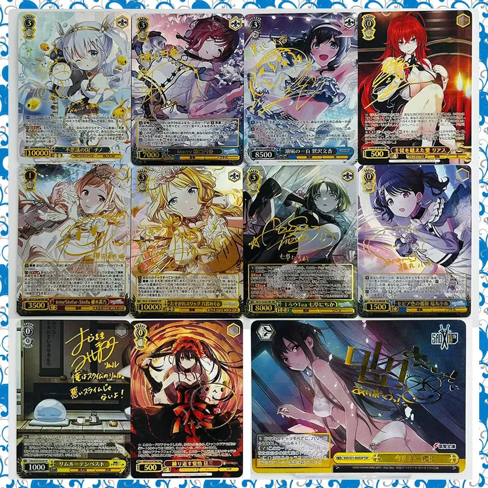 Аниме High School DXD Reynalle Tokisaki Kurumi Sexy Weiss Schwarz Премиум Коллекционная карточка для