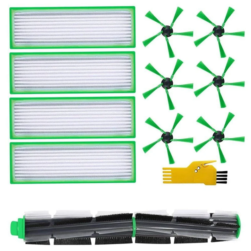 

Replacement Main Brush Side Brushes HEPA Filters Compatible For Vorwerk Kobold VR200 VR300 Robotic Vacuum Accessories
