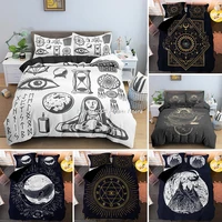 mysterious tarot bedding sets psychedelic bohemia mandala duvet cover set with pillowcase queen king size bedclothes