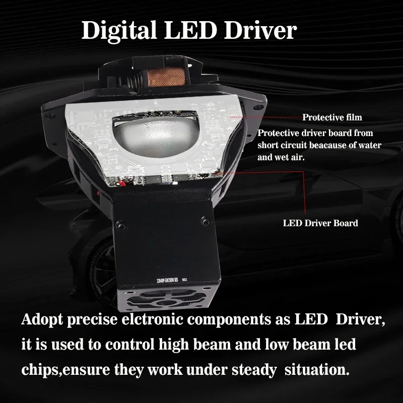 LKA 3 0 Bi Светодиодный проекционный объектив фары 9V ~ 24V светодиодный для автомобиля