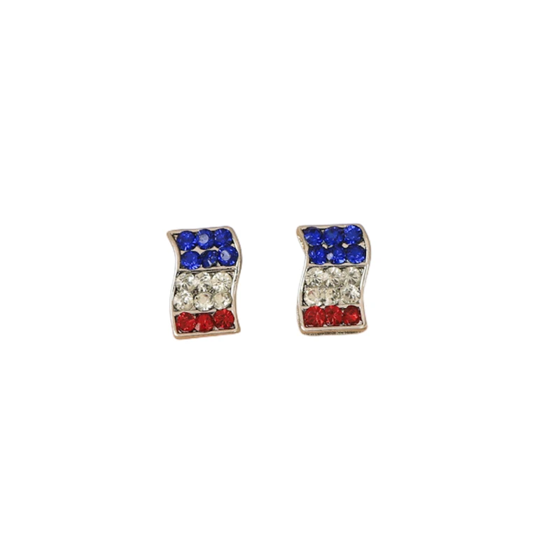 

3Pairs/set Enamel Charm Oil Drop Football Ear Studs Female Jewelry for Girls Fashion Earrings Set for Women Accessories