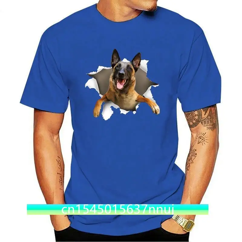 Men T Shirt Belgian Malinois Torn Women T-Shirt