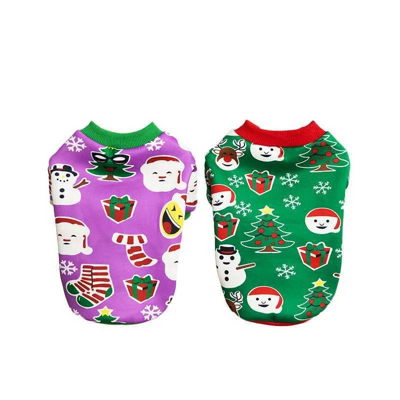

Christmas Dog Clothes Autumn Winter Pet Sweatshirt Puppy Costume Dog Pullover Coat Clothes For Small Dogs Teddy Chihuahua Jacket