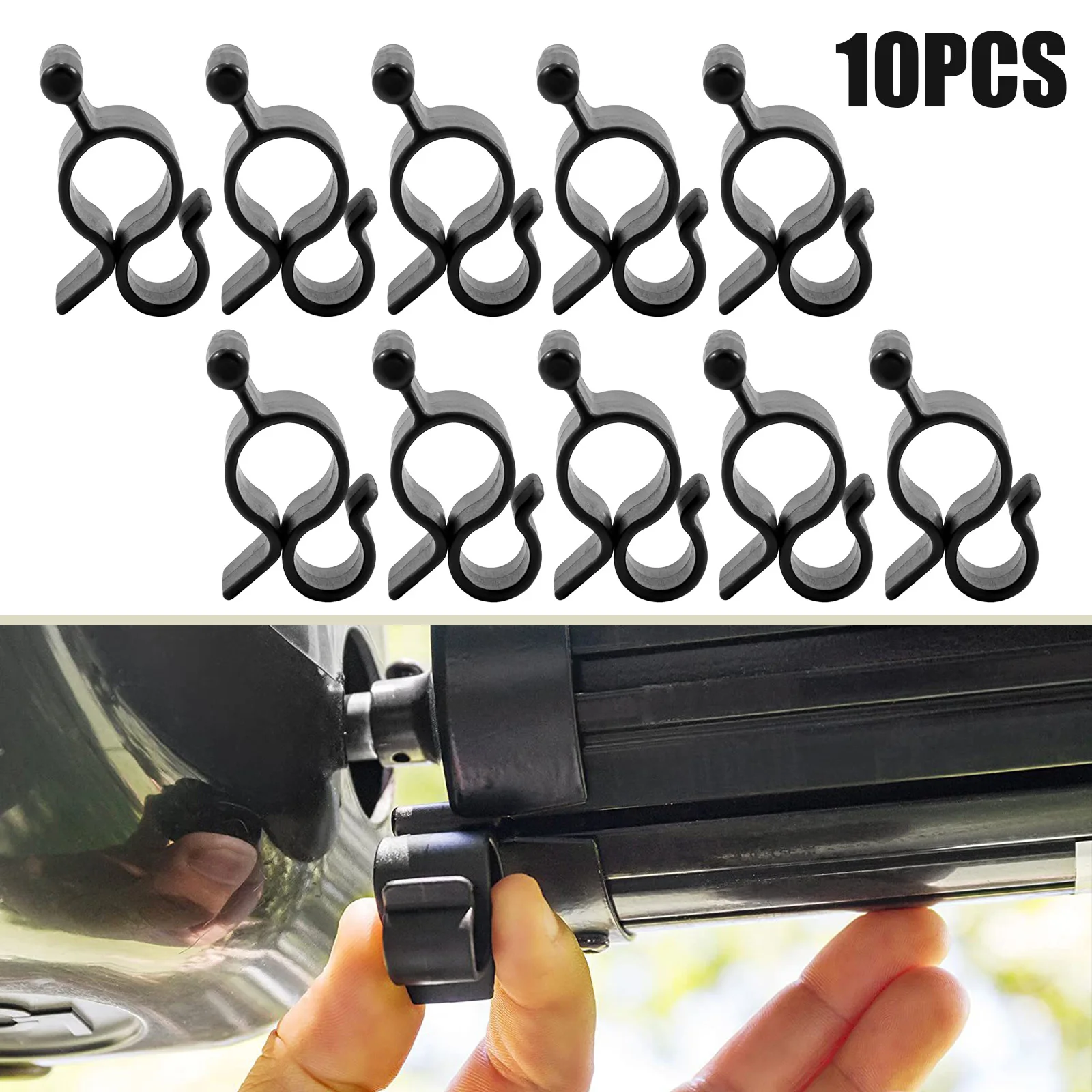 

10Pcs Rv Awning Clip for Rope Light Party Lights String Lights Car Door Sun Shade Hook Clip Rivet Sliding Door Rope Accessories