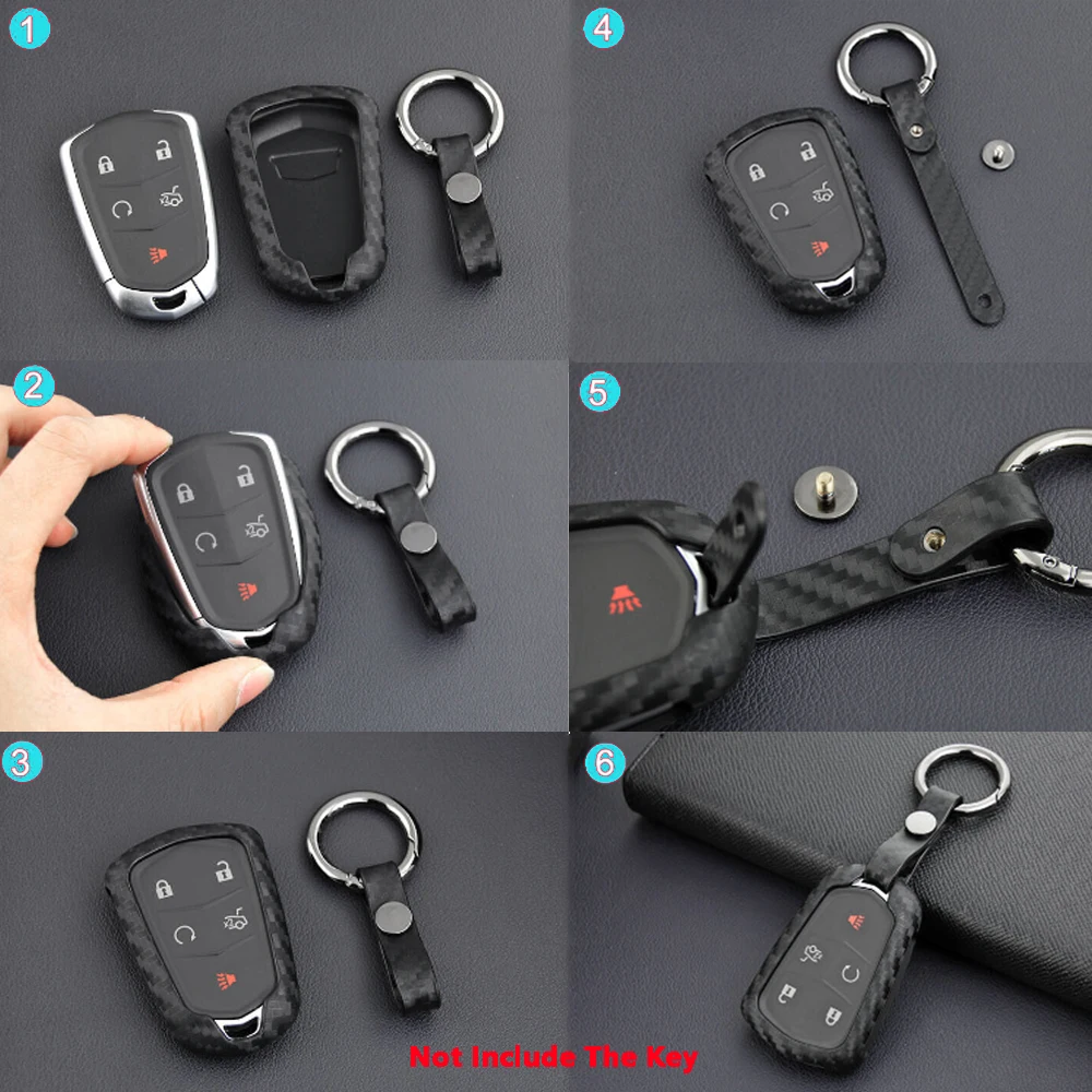 Чехол для Cadillac ATS CTS CT6 XTS XT4 силиконовый чехол из углеродного волокна