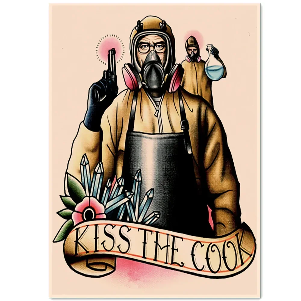 Креативный дизайн татуировок настенные художественные фотографии постеры с