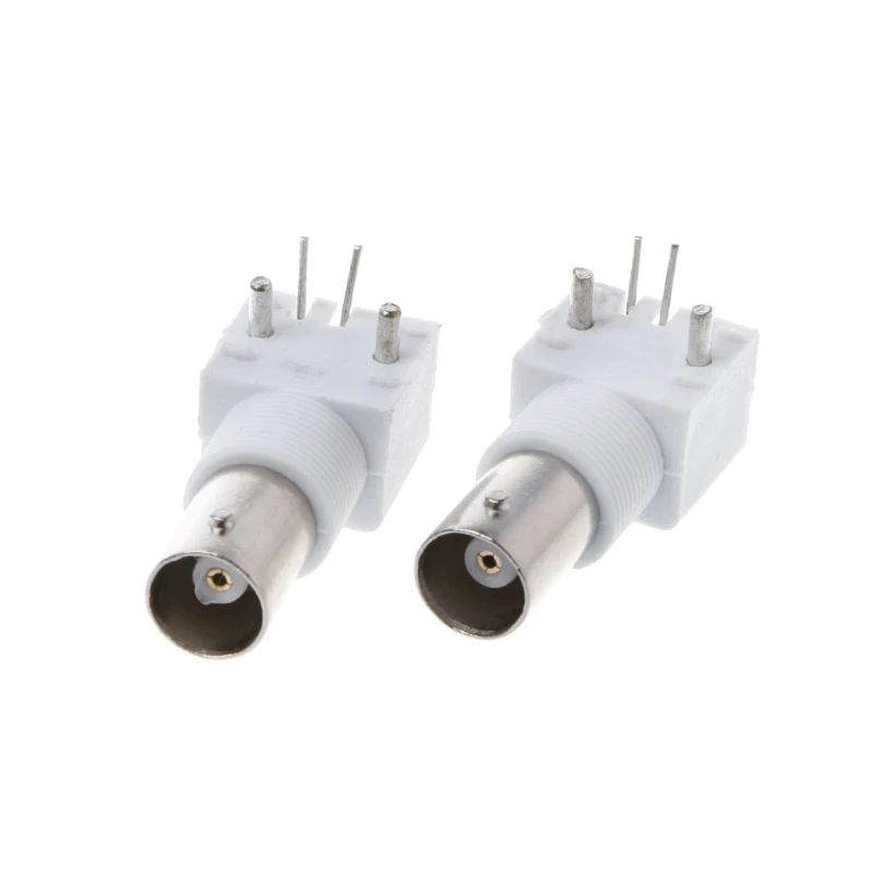 10x PC плата PCB Mount Right Angle BNC Female Jack с разъемом перегородки |