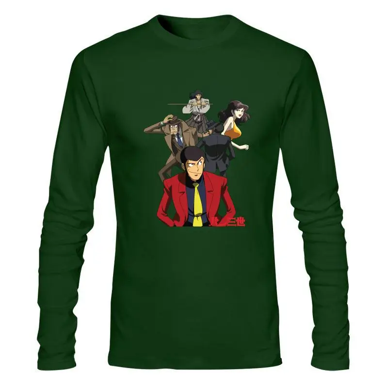 

Мужская одежда, новая футболка Lupin Iii, Lupin, третий Cartone 80 - Mito - 2 Anni S-M-L-Xl, брендовая одежда, футболка