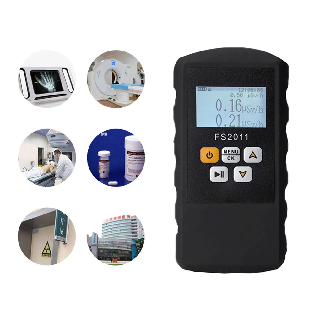 

Digital Nuclear Radiation Detector EMF Meter Electromagnetic Field Tester X γ Hard β Ray Detection Dose Alarm Geiger Counter