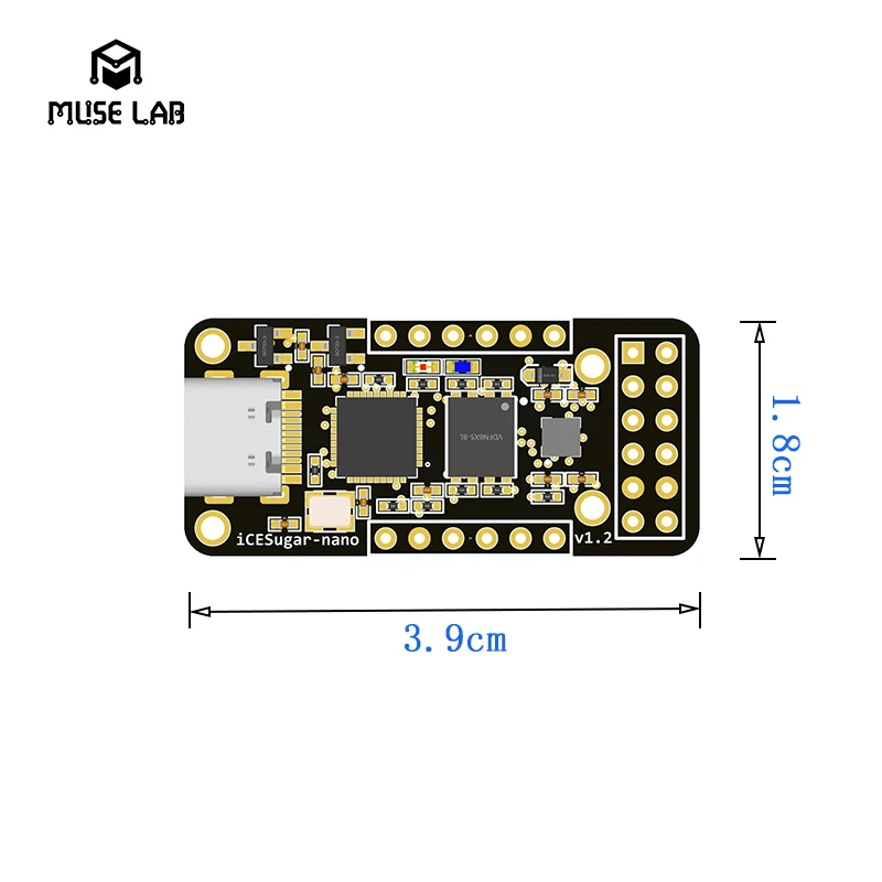 Фото Комплект для разработки на базе FPGA FireChip iCESugar-Nano, открытый исходный код, RISC-V, ICE40LP1k, стандартный разъем PMOD №5