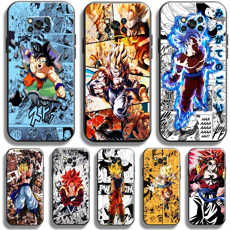 

Japan Dragon Ball Goku Phone Case For Xiaomi Poco X3 Pro NFC For POCO X3 GT Case Coque Funda Back Black Silicone Cover