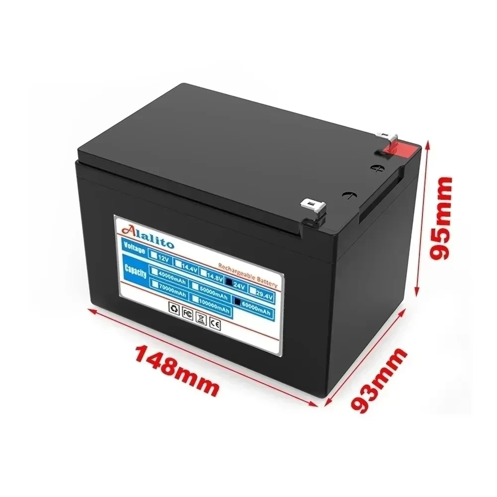 Аккумулятор Alalito 6s4p 24 В 18650 Ач 25 2 литий-ионный аккумулятор большой емкости 100000 в