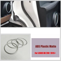 for lexus nx 200 2015 2016 abs matte car door speaker horn ring decoration cover trim sticker car styling accessories 4pcs