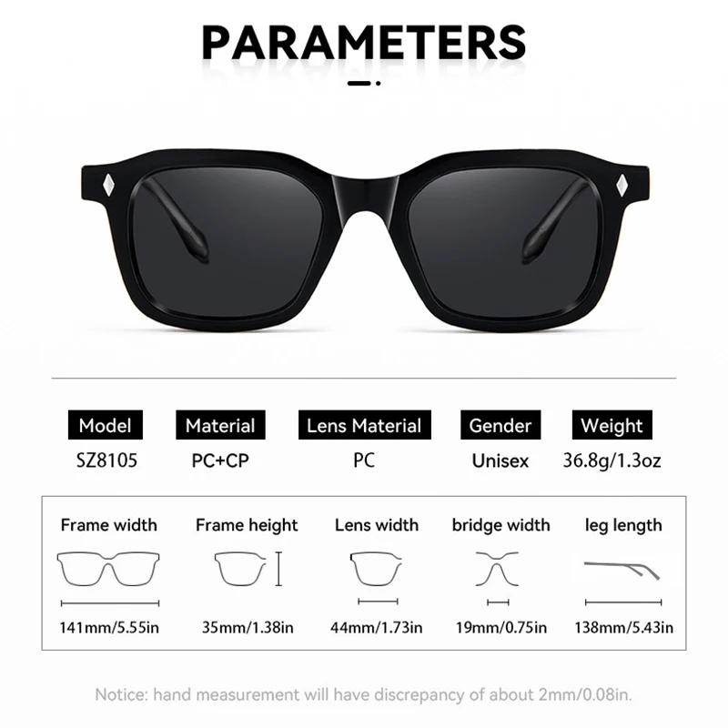 Классические брендовые дизайнерские квадратные солнцезащитные очки для женщин