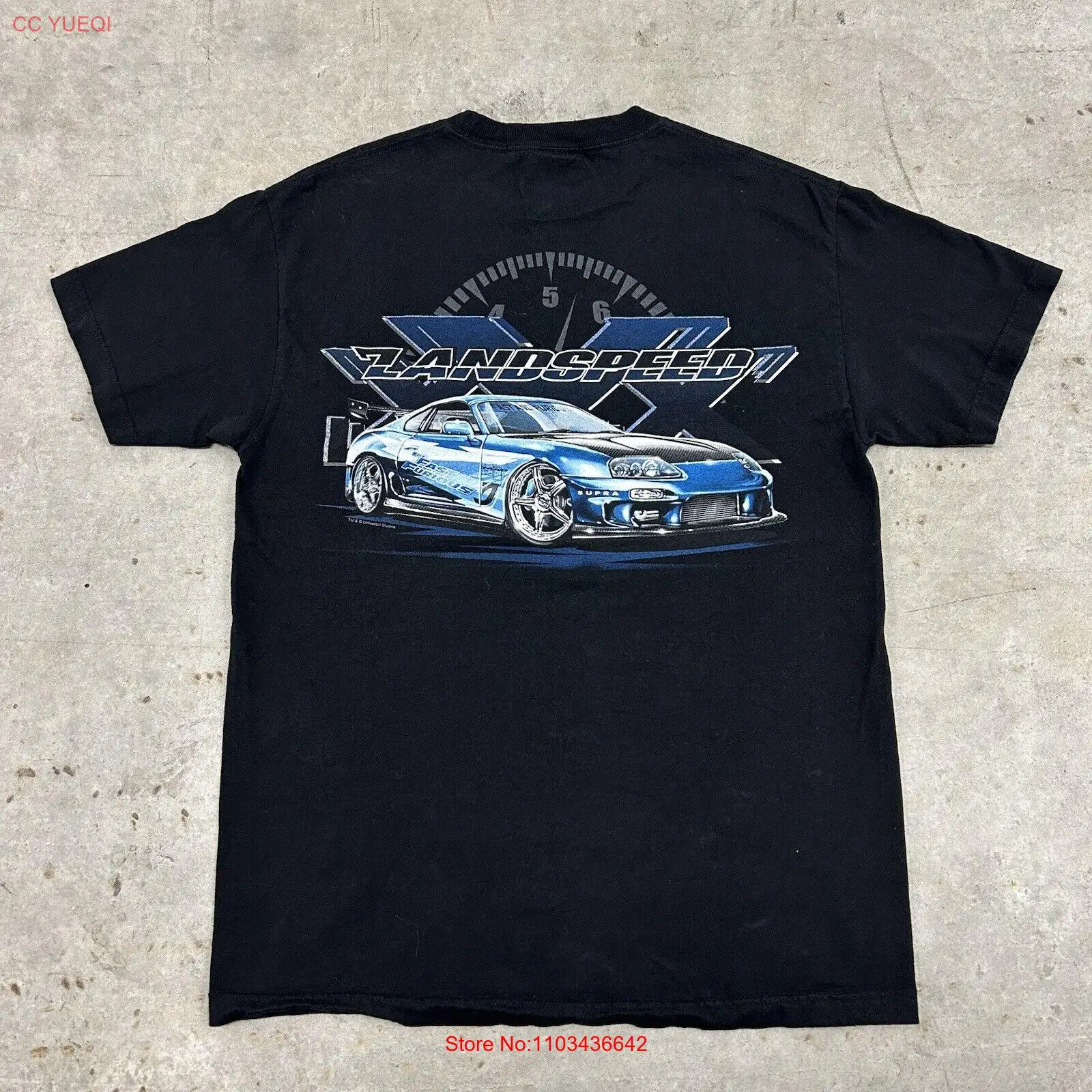 Винтажная промо-карта из фильма Форсаж-автомобиль черная футболка большого