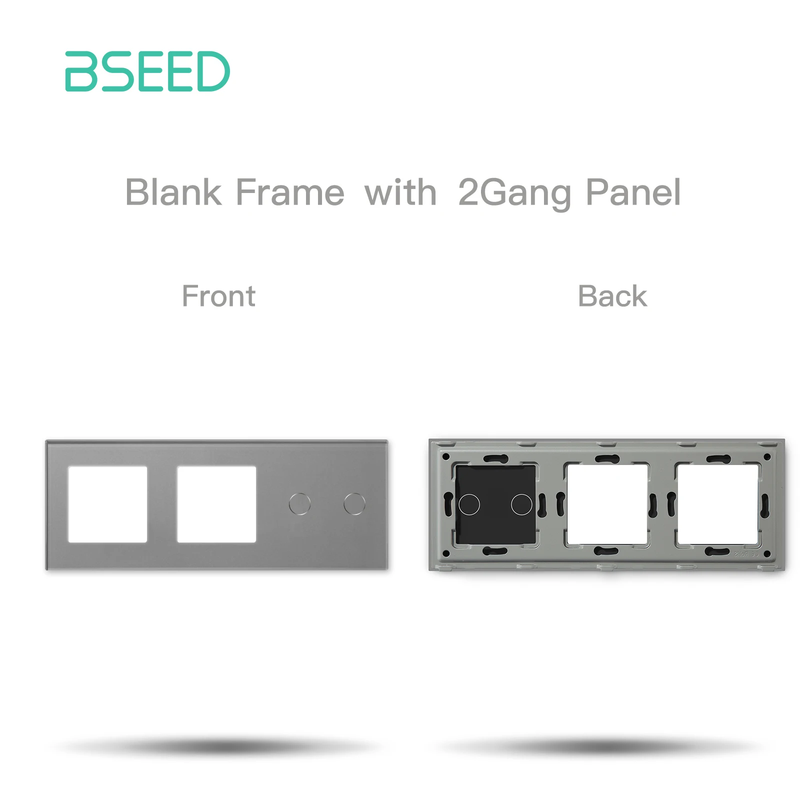 

БСЕЕД двойная пустая рамка для переключателей из стекла 1/2/3 Gang