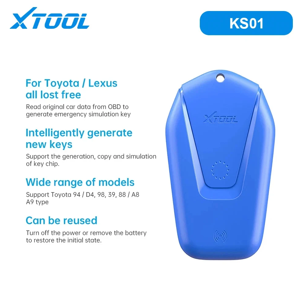 XTOOL KS01 KS-1 Эмулятор умных ключей для Toyota/Lexus автоматический программатор работает