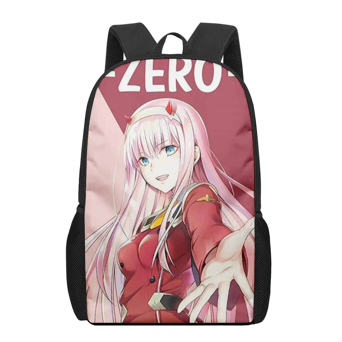 DARLING in the FRANXX Anime 3D Pattern School Bag for Children Girls Boys Casual Book Bags Kids Backpack Boys Girls Schoolbags B