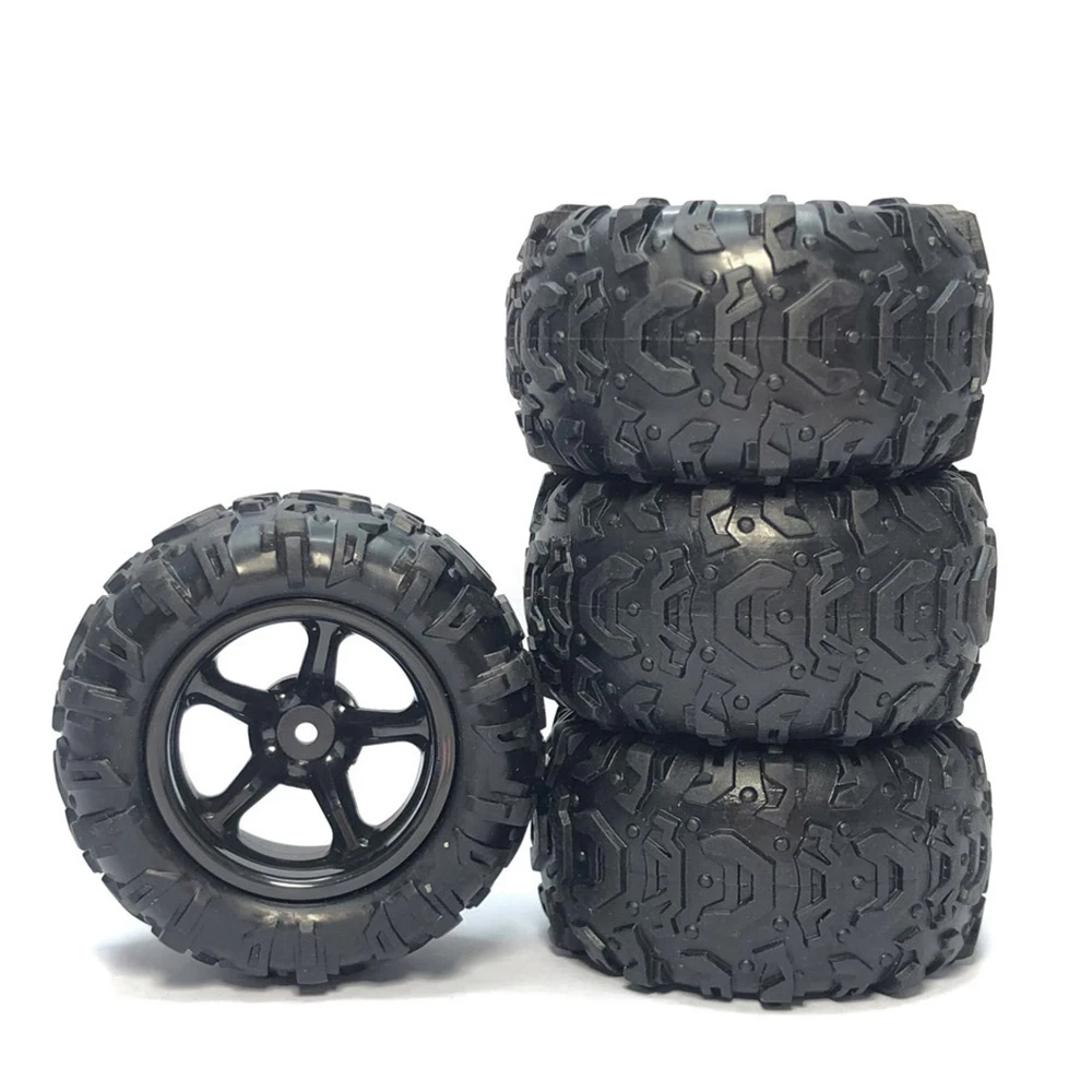 4Pcs Tire Tyre Wheel PX9300-21 for PXtoys Enoze 9300 9302 9300E 9302E 9303E 9304E 1/18 RC Car Spare Parts Accessories