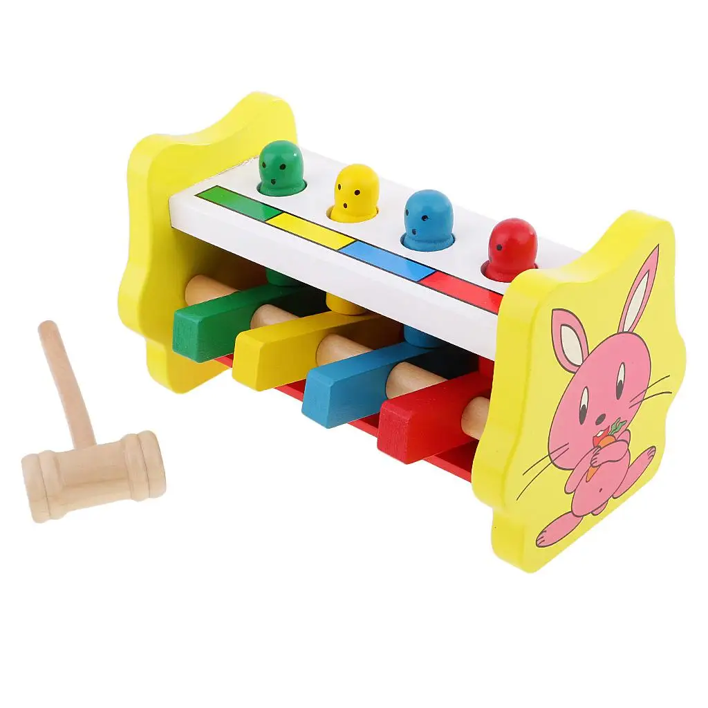 

Toddlers Montessori Educational Learning Toys - Knocking Pounding