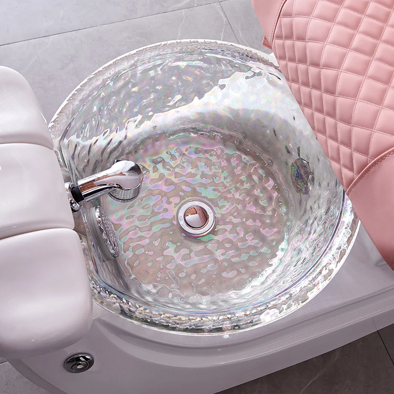 Салон красоты ногтей гидромассажный насос для ног спа массаж розовый стул