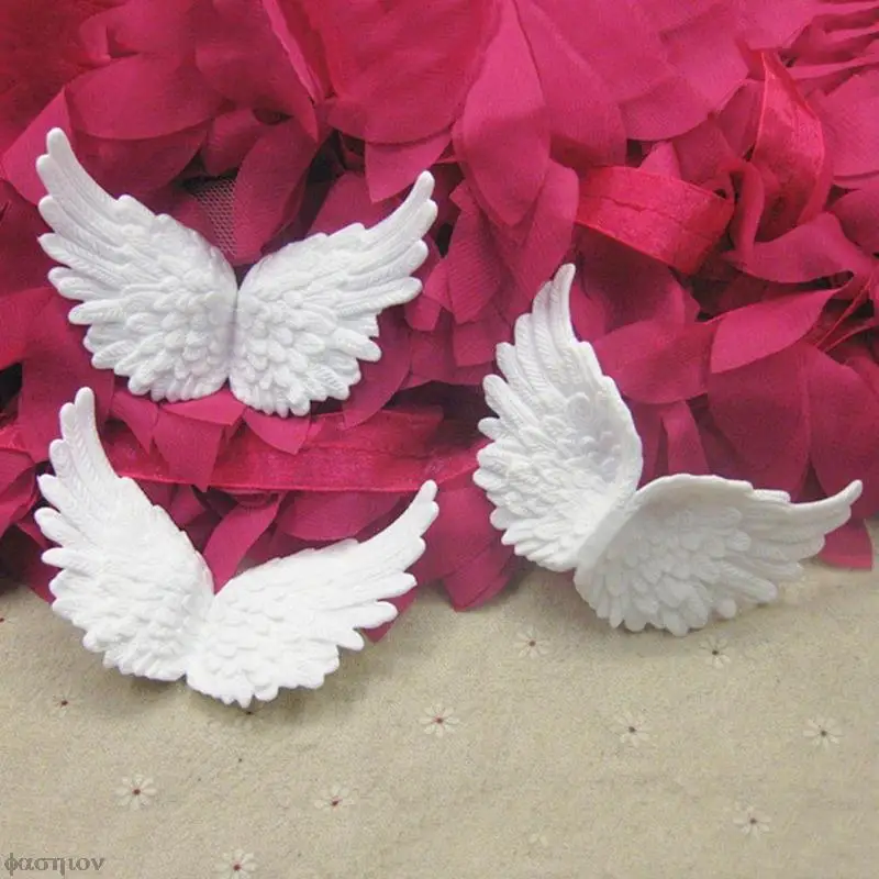 6 шт./лот Золотые/белые/синие Крылья Ангела ремесло Рождественское украшение