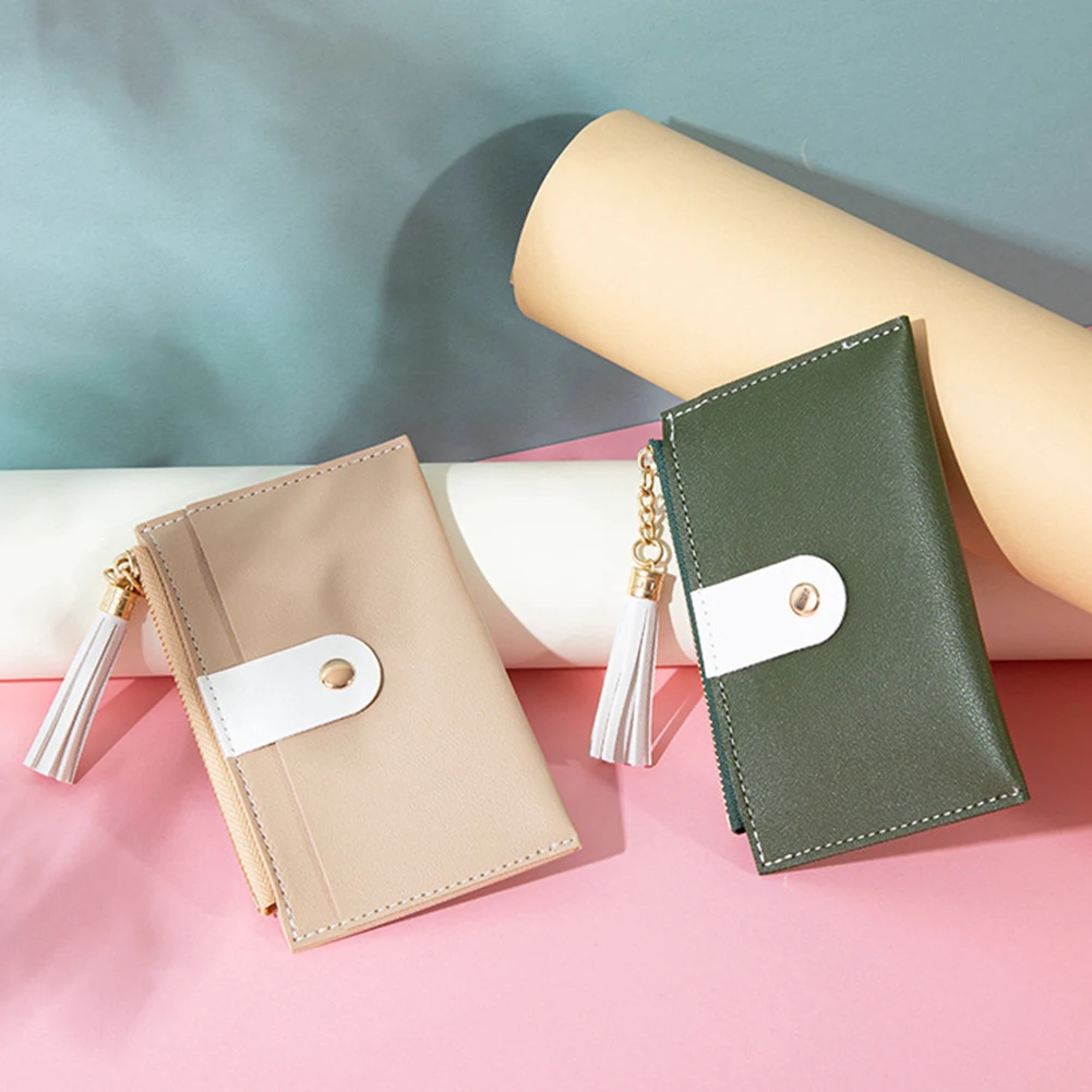 

Женский кошелек из искусственной кожи с зажимом для карт