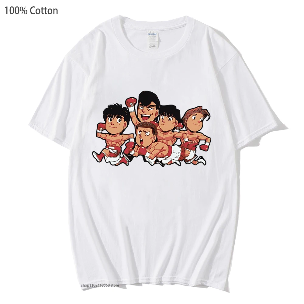 

Hajime No Ippo Kamogawa Team T Shirts Boxing Gym Printed Tshirt Mens Tees Short Sleeve Clothes 100% Coton Cartoon T-Shirt O-Neck