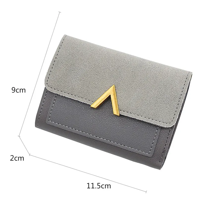Free Name Engraving Short Women Wallets Slim Credit Card Holder Simple Female Purses Photo Holder Fashion Cute Wallet For Girls