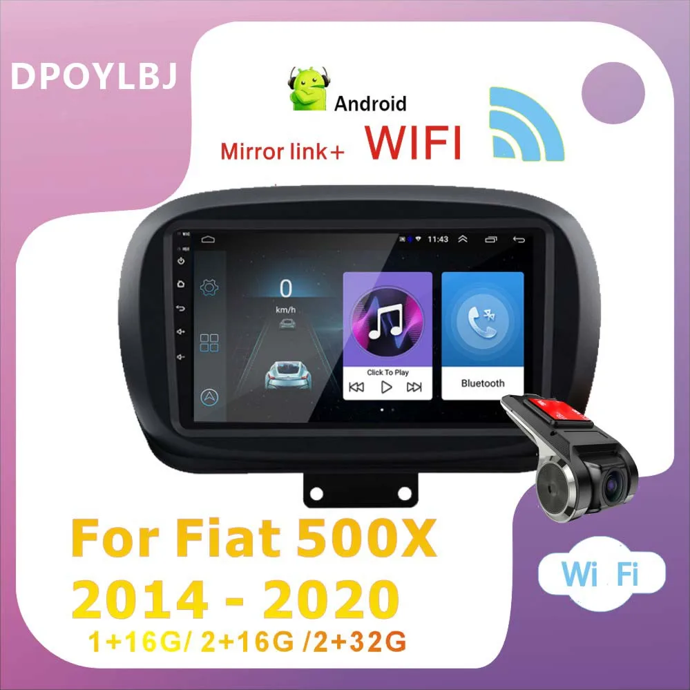 

Автомагнитола 2din на Android 10,0, мультимедийный видеоплеер с GPS для Fiat 500X 2014-2020, 2 din, с Wi-Fi, bluetooth