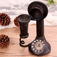 bar style home decoration retro antique finish ornaments old telephone