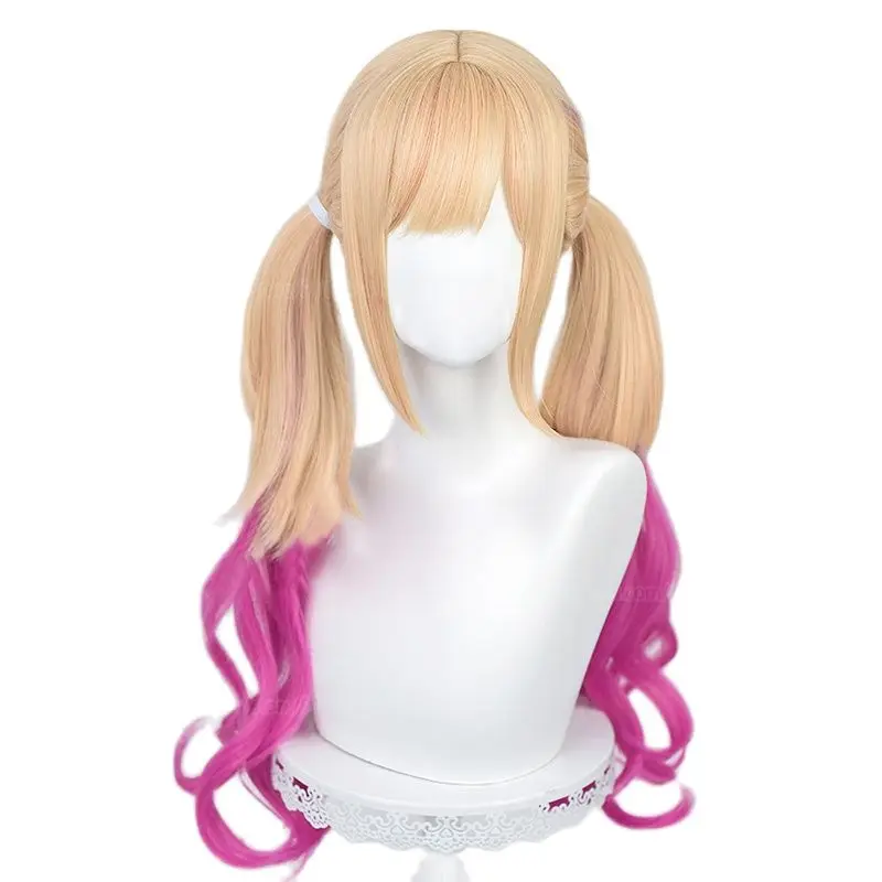 

Anime My Dress Up Darling Kitagawa Marin Gold Pink Gradient Long Curly Synthetic Hair Heat Resistant Cosplay Wigs
