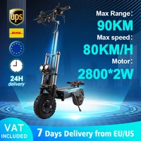 5600w dual motor electric scooter 3 speed adjustment top speed 80kmh e scooter for adult 90km range folding scooter big wheels