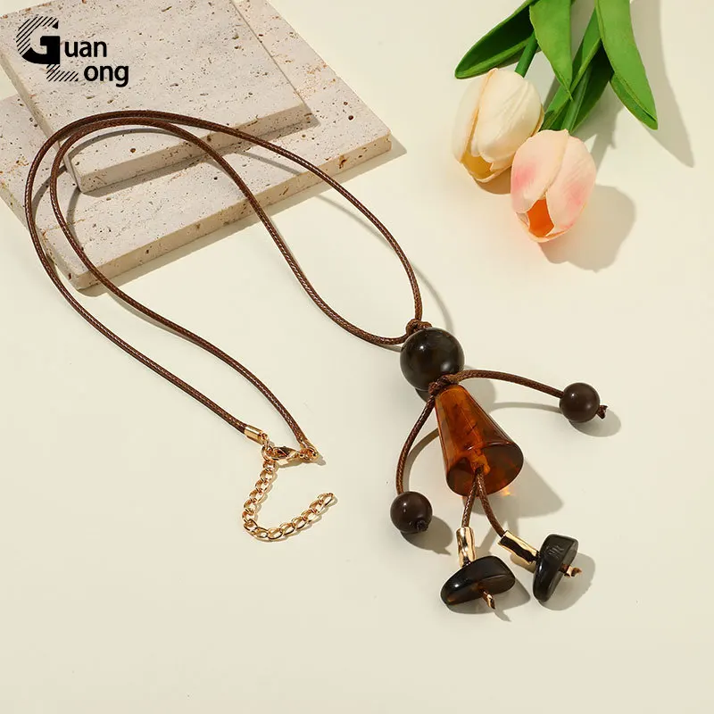 Женское ожерелье из смолы GuanLong