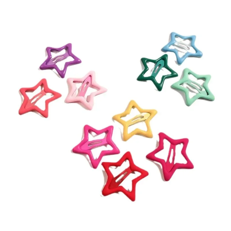 Детские заколки для волос со звездами 10 шт