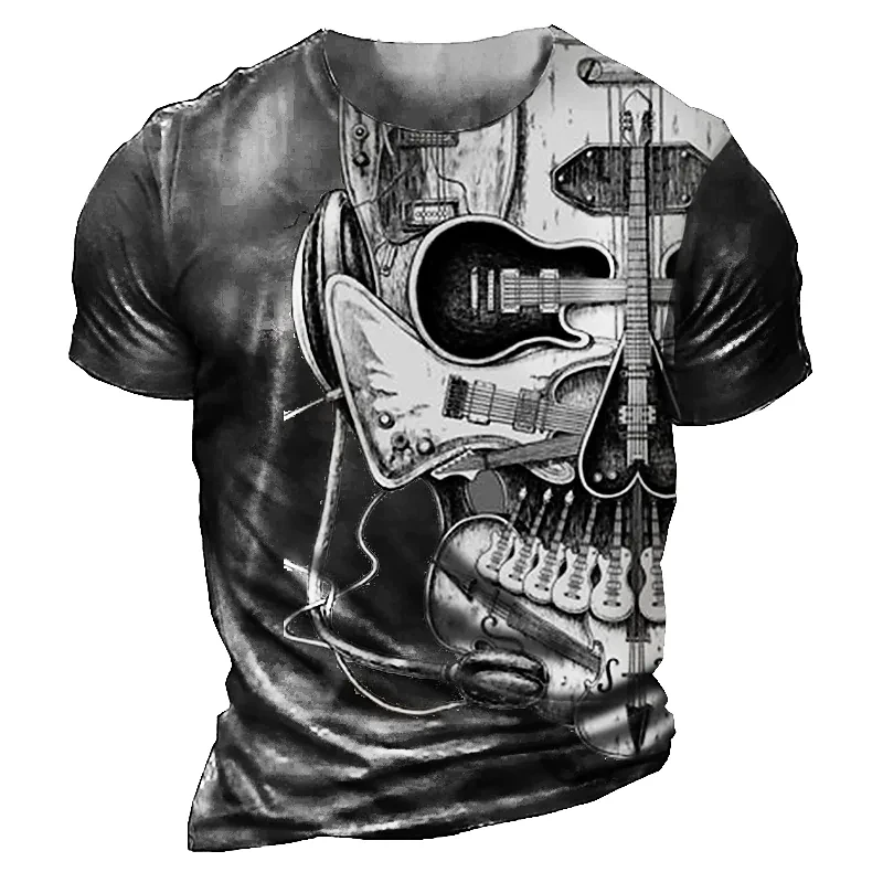 

2023 Skull T Shirt Men 3d Skull Graphic Printed Men's T Shirt Punk Short Sleeve Oversized Tops Tee Shirt Men Clothing Camiseta