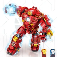 super heroes avengers iron man hulkbuster infinity war figure building blocks kits bricks classic movie model kids toys boy gift