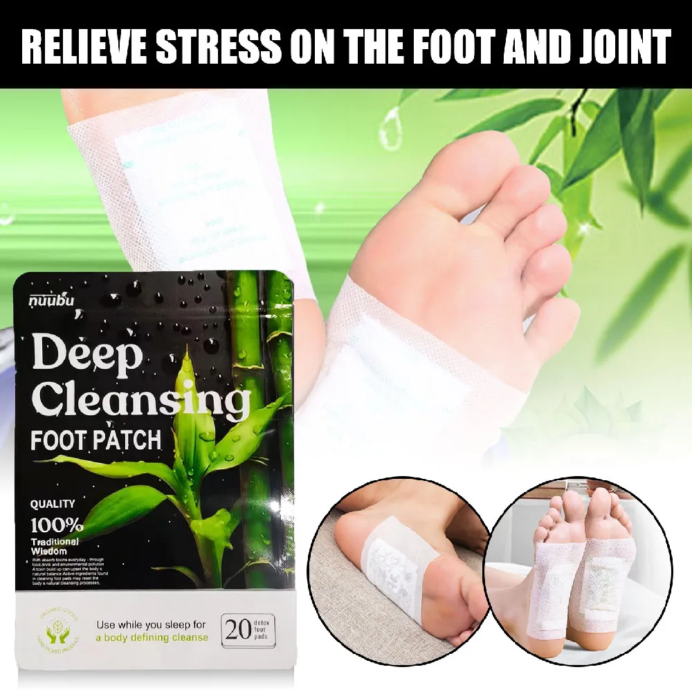 

Natural Herbal Ingredients Deep Cleansing Detox Foot Pads Detoxification Patches for Stress Relief Remove Toxins Healthy Care
