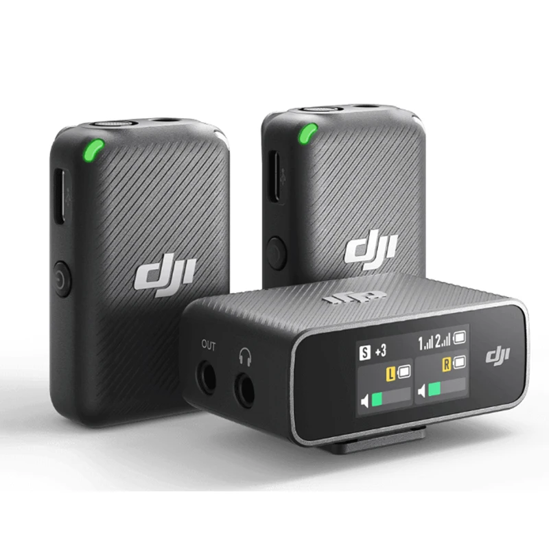 

DJI Mic 250m Transmission Range Dual-Channel Recording Compatibilty DJI Action 2/OM 5 Up to 14 Hours of Onboard Memory Portable