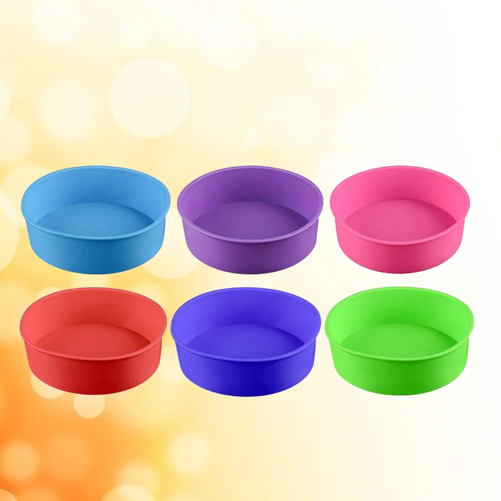 

6- Inch Cake Nonstick Bakeware Non- Stick Cake Pan Baking Mold Bakeware Pan Silicone Cake Pan