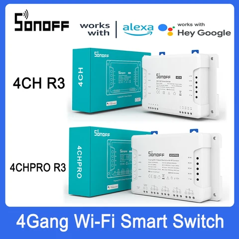 SONOFF 4CH R3/ 4CH PRO R3  модуль умного переключателя