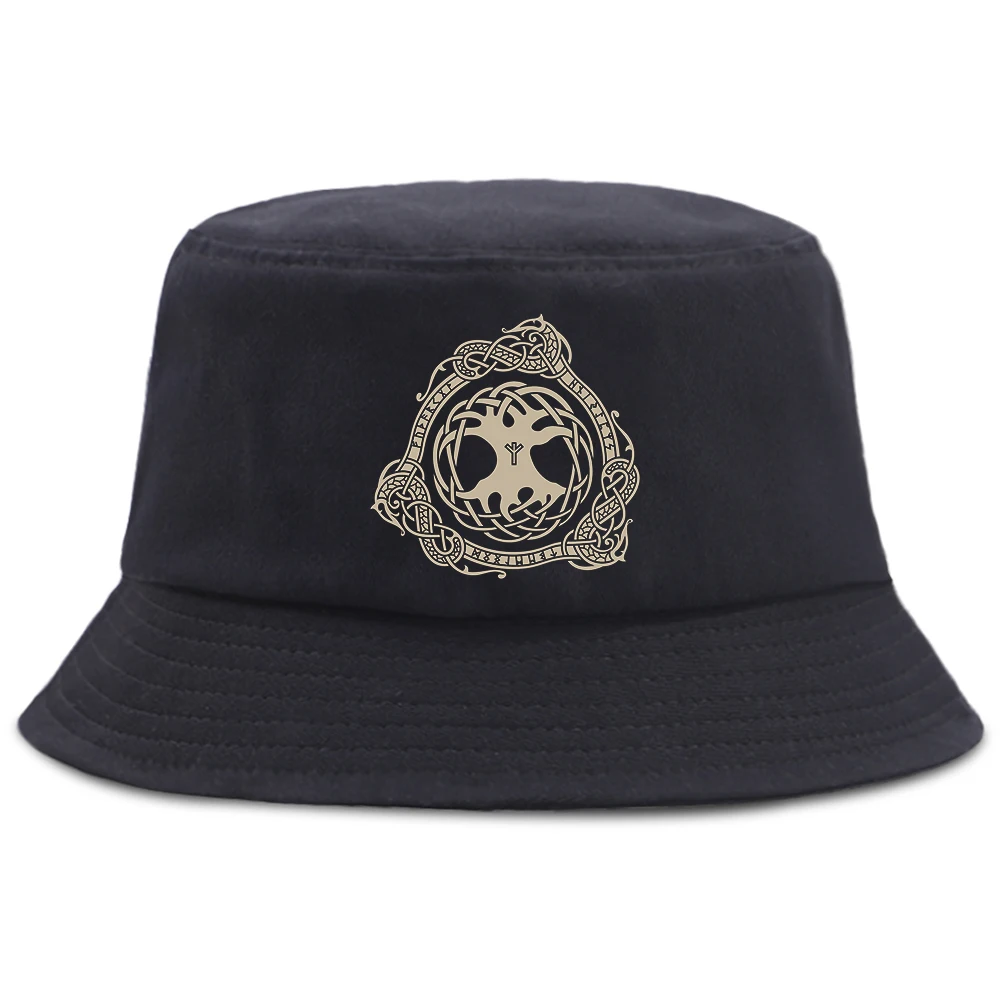 

Панама женская с принтом Древа Жизни, винтажная пляжная шляпа от солнца в стиле хип-хоп, шапка от солнца в стиле Харадзюку, Повседневная летн...