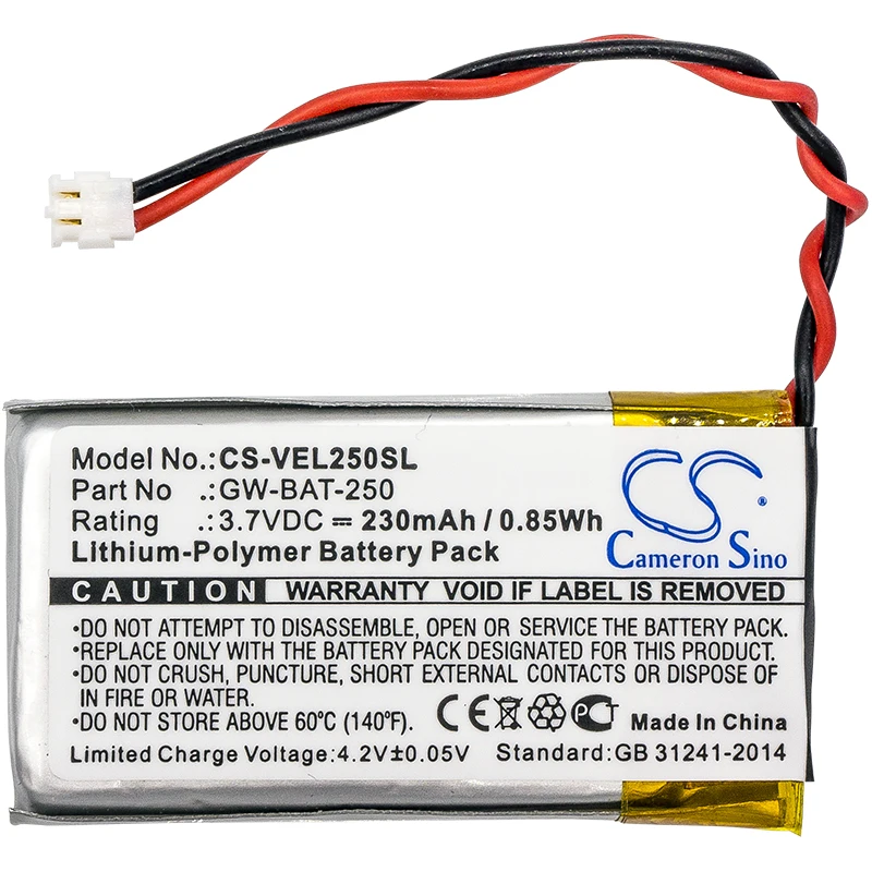 

Cameron Sino 230mAh Battery For Vernier Go Wireless Link GW-BAT-250