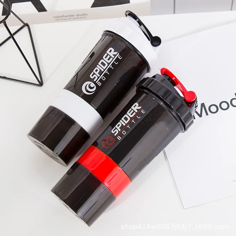 Трехслойная бутылка протеиновый порошок Коктейльная чашка большая емкость для