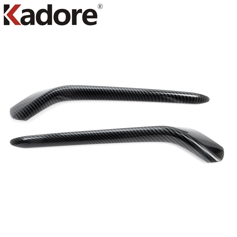 

Передняя противотуманная фара, крышка для бровей, накладка для Honda Civic 2020 2021, автомобильная фара из углеродного волокна, противотуманная фара, литье век, декоративная полоса