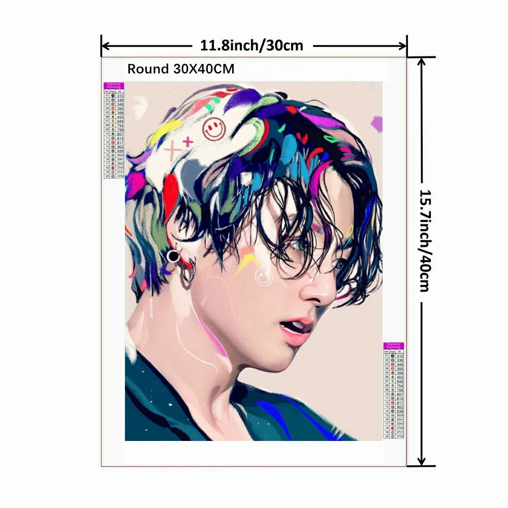 Корейская звезда мальчик вышивка крестиком алмазная живопись мозаика на стену