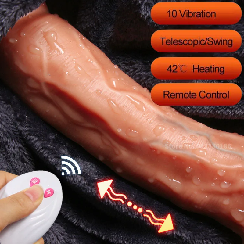 

Heating Realistic Thrusting Dildo Vibrator for WomanG Spot Soft huge Big Dick Penis Vagina anus Masturbator Sex Toy for adult