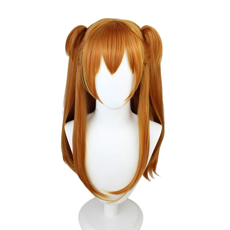 

ЕВА АСУКА Langley Soryu косплей парик для женщин 65 см Длинные оранжевые парики аниме термостойкие синтетические волосы головной убор