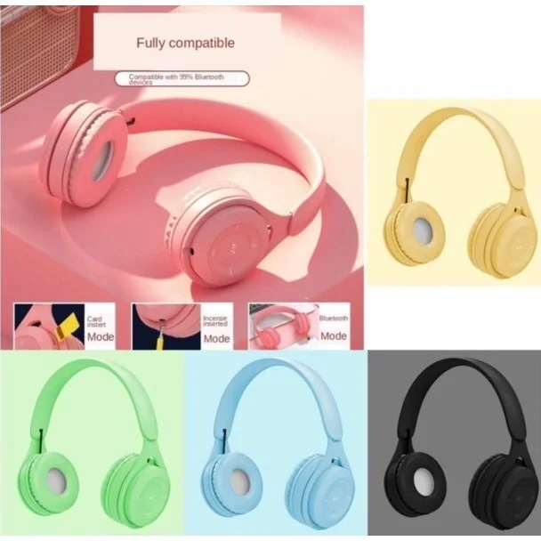 NEW2022 Wireless Bluetooth Headphone P47 Y08 Extra Bass Wireless Headphones Macaron Bluetooth Headset Stereo Headphone With Mic enlarge