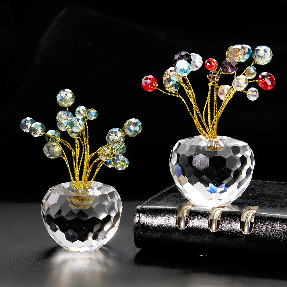 

Хрустальная лазерная резка K9, резьба на удачу, яблоко, Гипсофила, цветочное украшение, рукоделие, счастливое удачу, база для ароматерапии, Св...